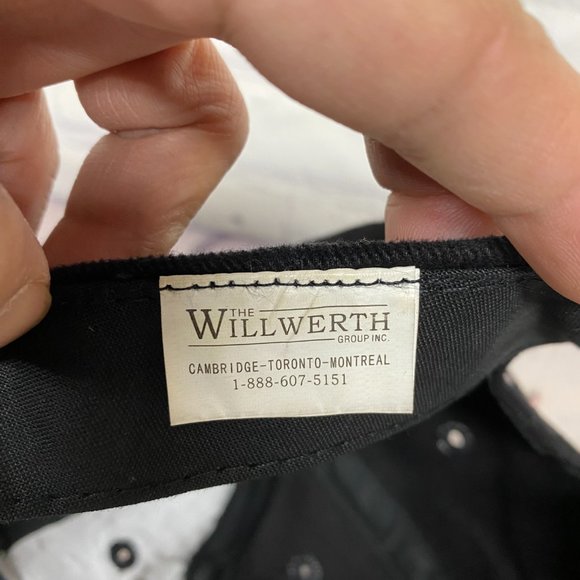 Carolina Panthers Hat Cap Strap Back Black White Embroidered Log NFL Football - Picture 9 of 10